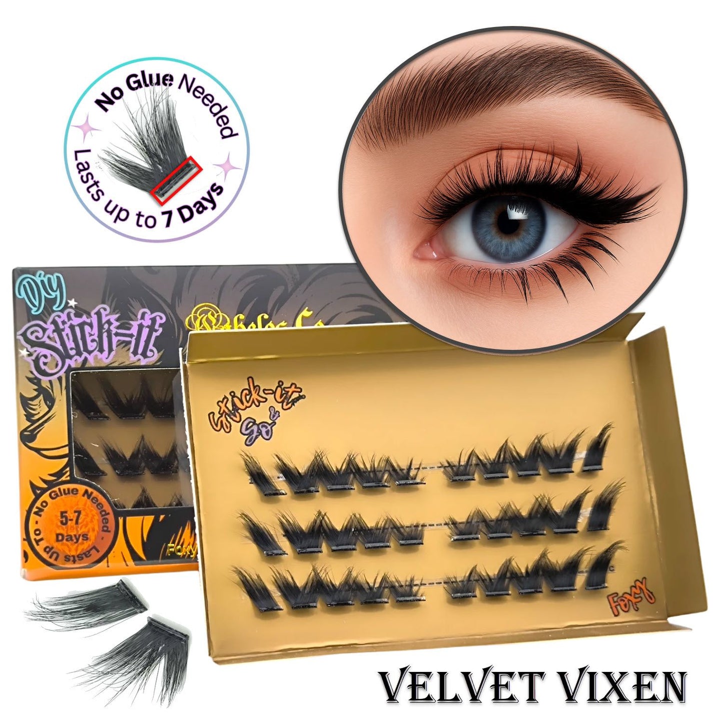 Fransförlängning hemma – Stick-it Lashes för enkel DIY-applicering utan lim, professionellt resultat som håller upp till 7 dagar