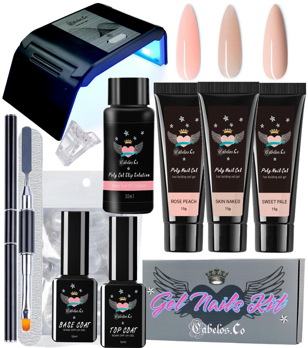 Gelenaglar Hemma Kit med UV lampa - SugarPepper