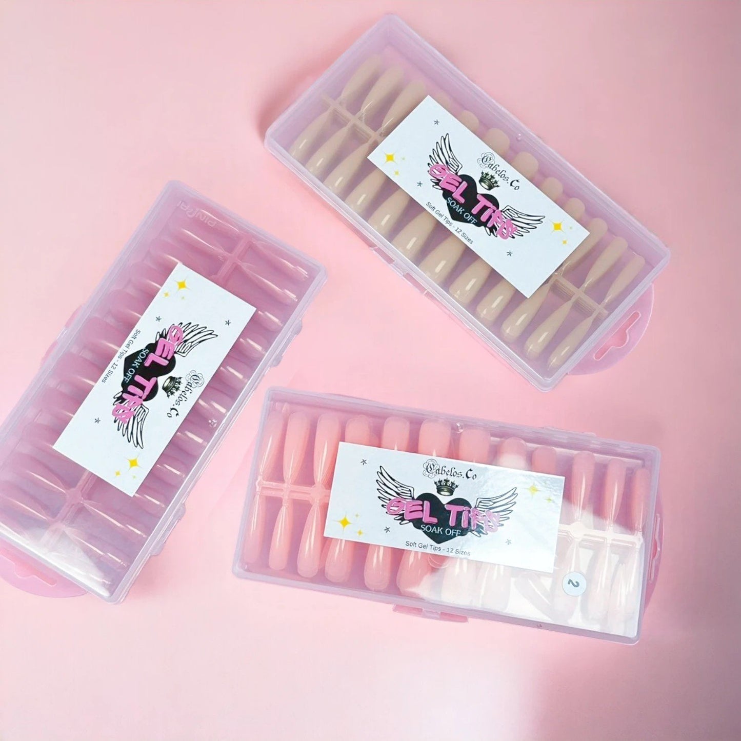 False Nails Press-On Soft Gel Nude Nails