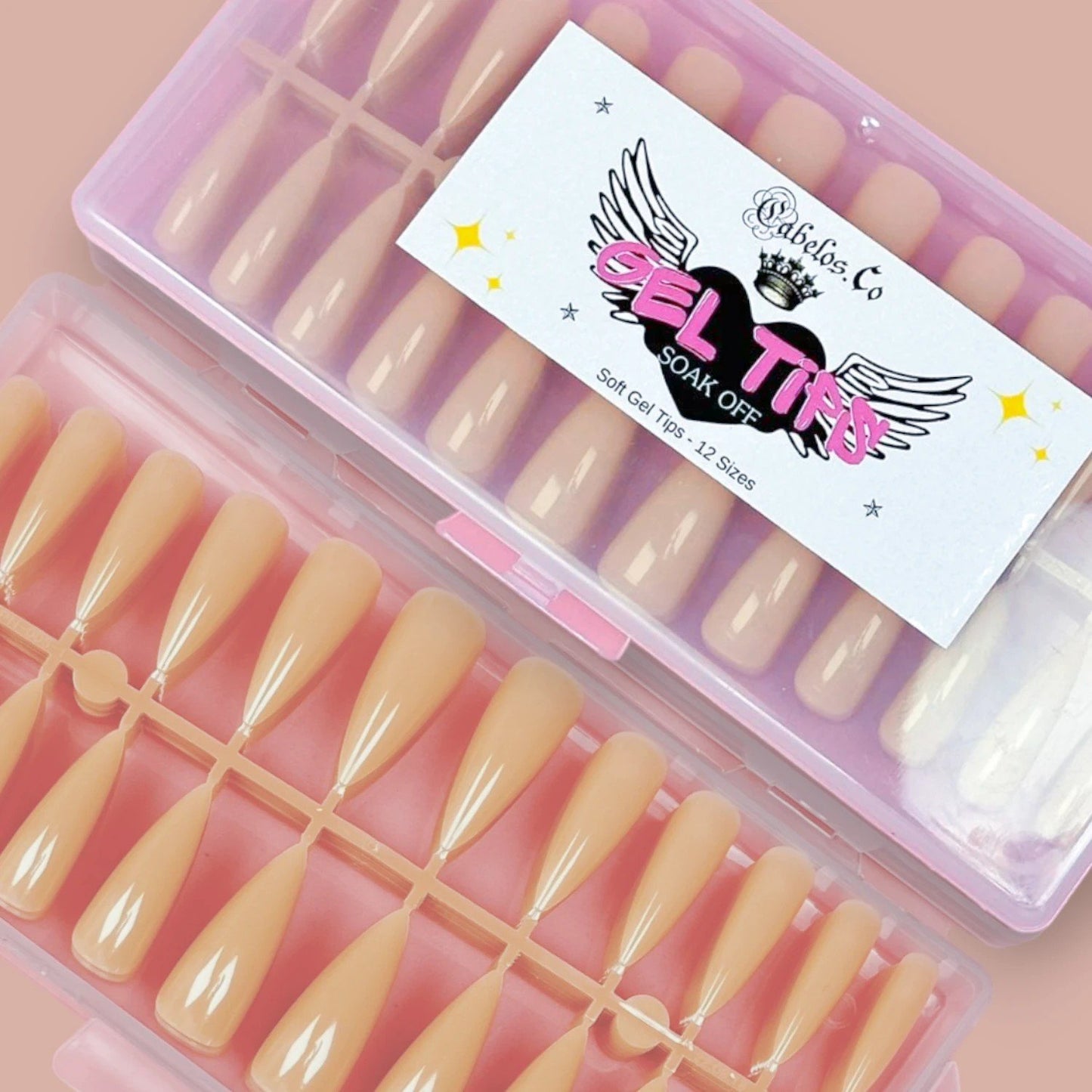 False Nails Press-On Soft Gel Nude Nails
