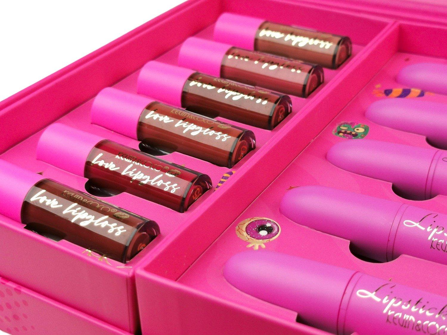 Makeup Set - Ögonskugga Läppstift och Läppglans - SugarPepper.se