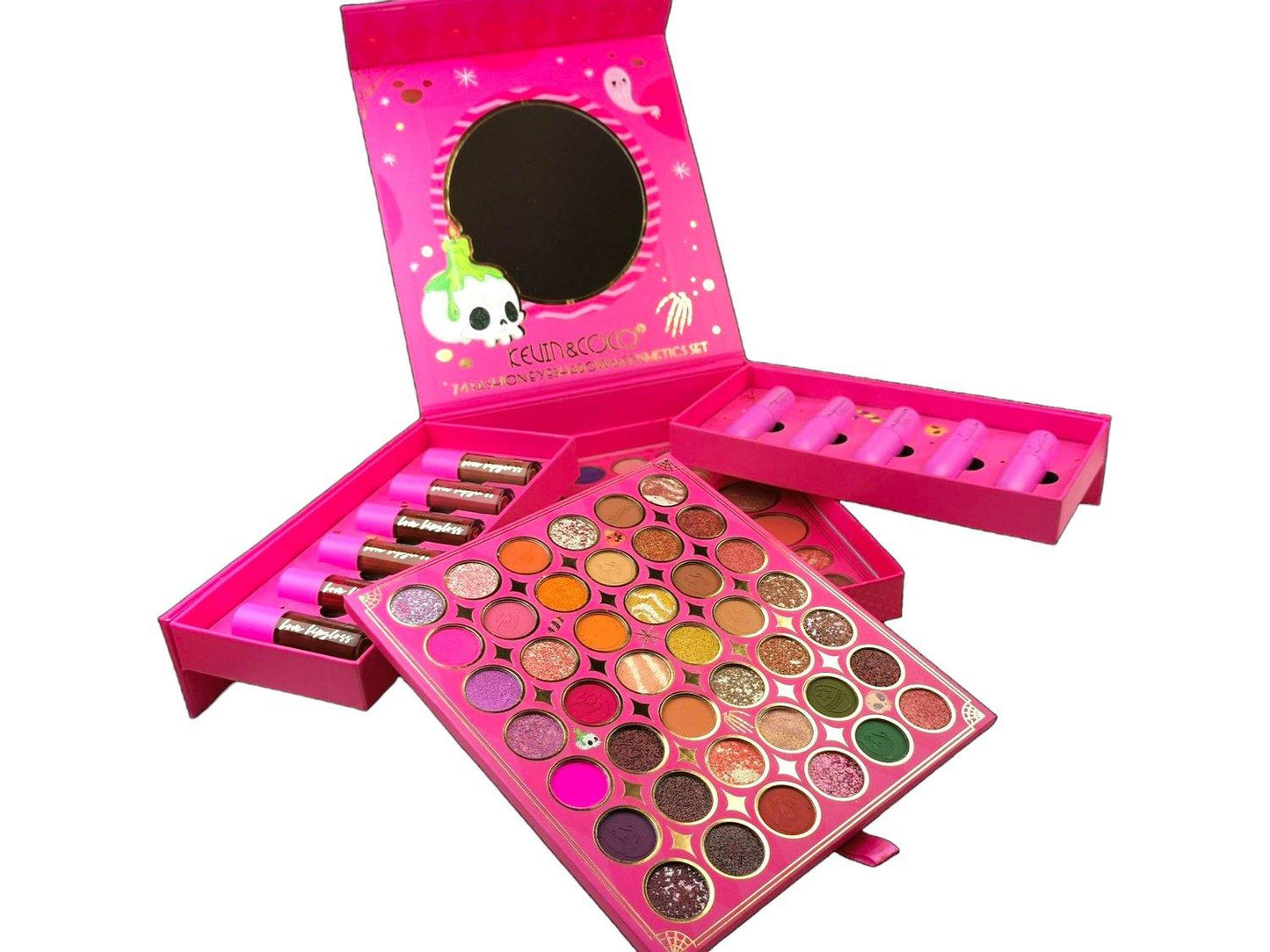 smink box ögonskugga läppglans