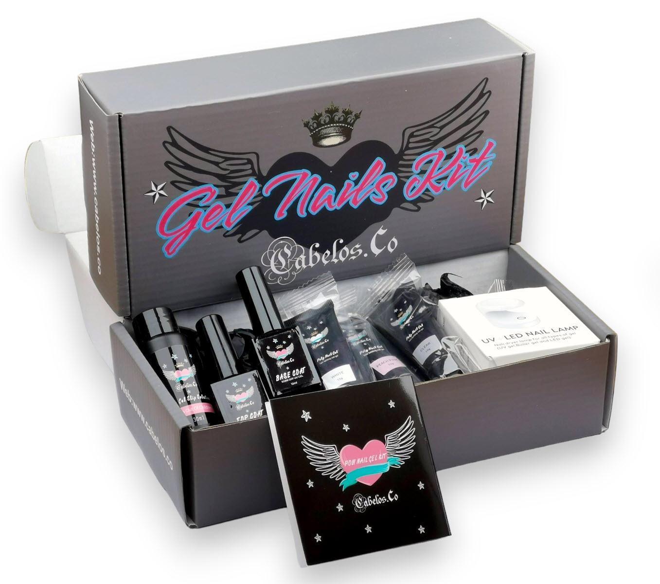 Polygel kit till Naglar med Uv Lampa Polygel sæt til Negle med Uv Lampe Polygel kit for Nails with Uv Lamp