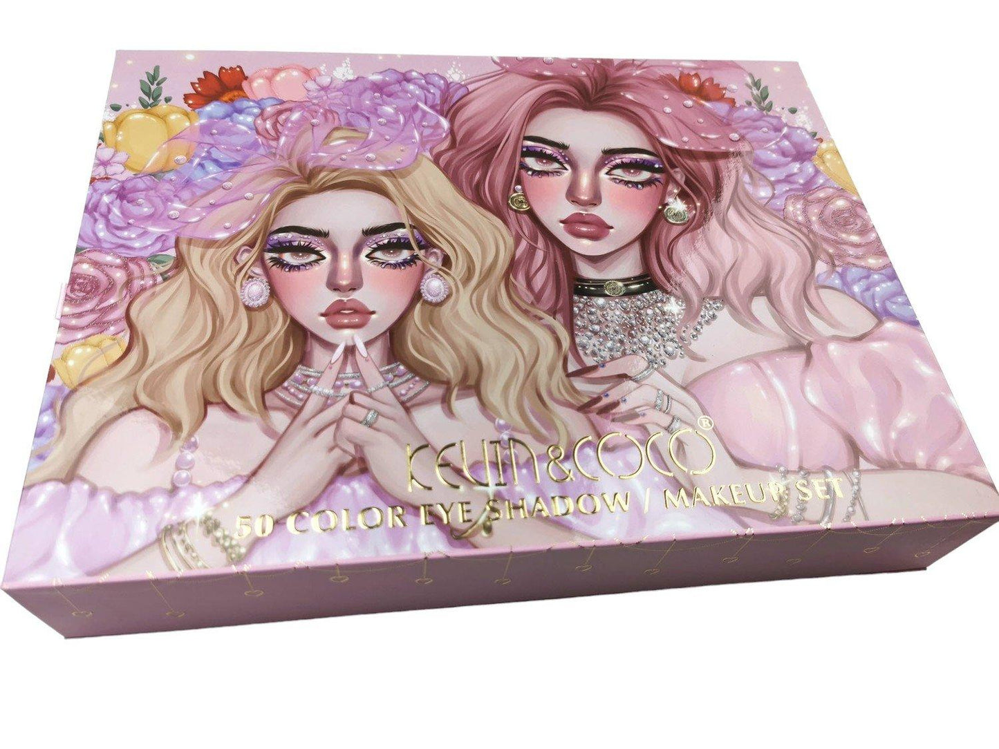 Sminkset - 50 Färger Ögonskuggspalett Set - SugarPepper.se