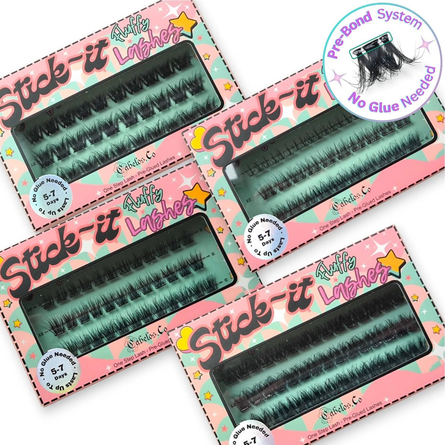 Stick-it Lashes - Inget lim behövs Fransar Lösögonfransar utan franslim för fransförlängning