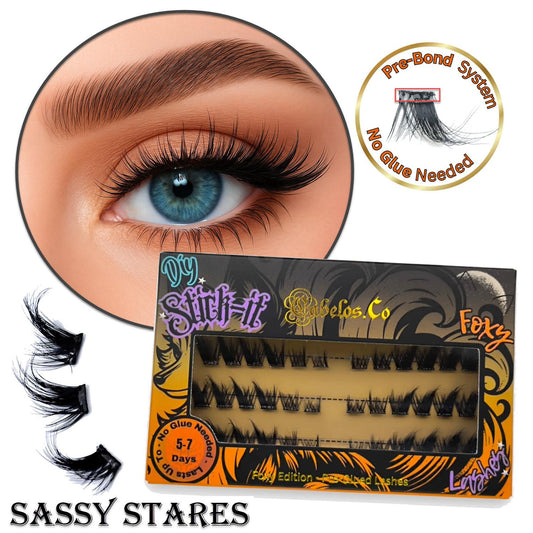 Cat Eye Stick-it Lashes – klassisk lyftande fransform med förlimmade kluster för enkel applicering