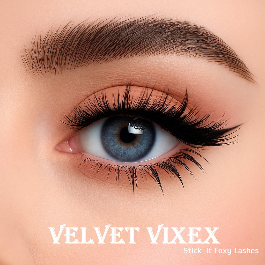 Cat Eye Stick-it Lashes DIY lösögonfransar – lyftande ögonform utan lim, upp till 7 dagars hållbarhet