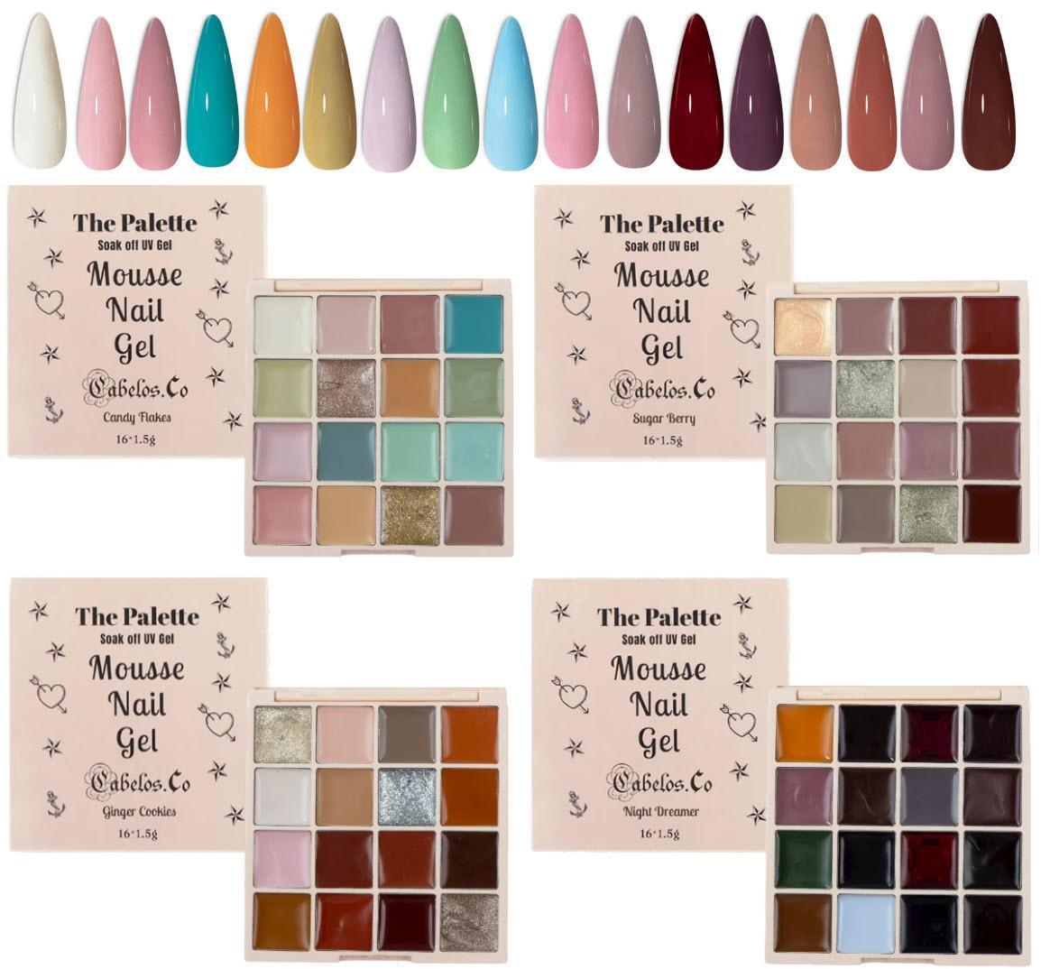 Gel Nagellack Palett – Mousse UV Gellack - SugarPepper