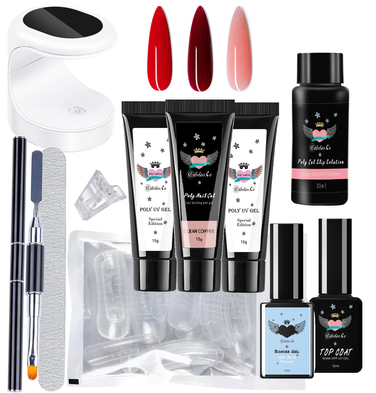Polygel Neglesæt - Gel Negle Sæt