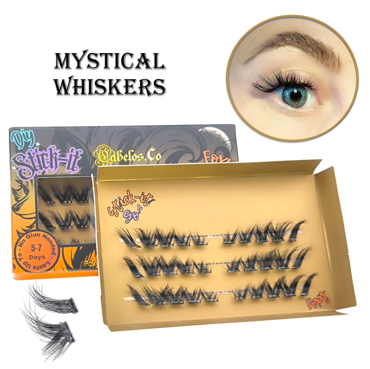 Stick-it Lashes Foxy False eyelashes for eyelash extension DIY