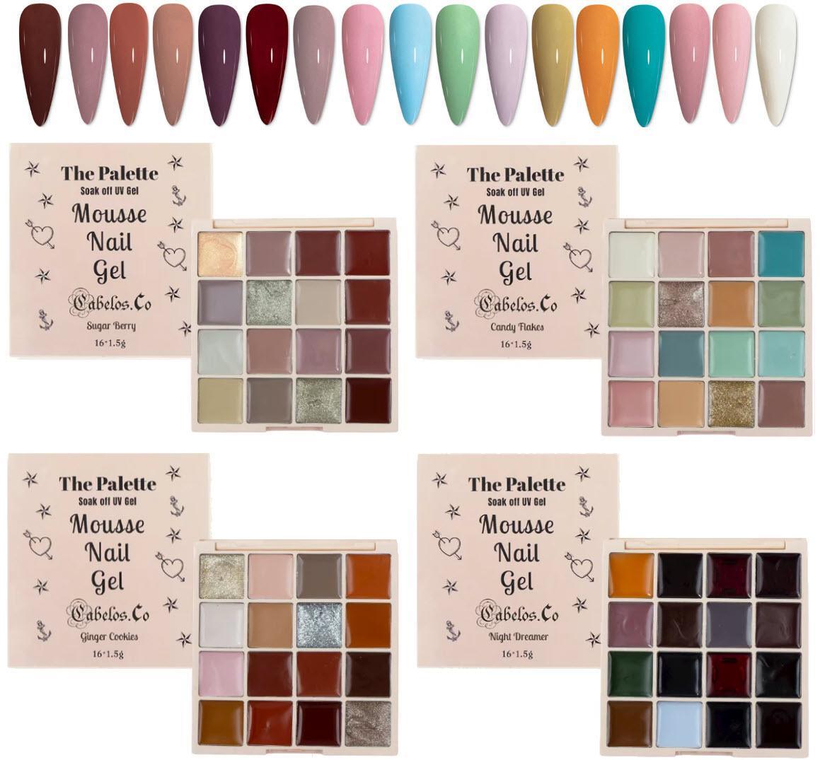 Amazon.com: GAOY Solid Gel Polish Palette, 6 Jelly nude Colors UV Cure  Cream Gel Nail Polish Kit with Nail Brush for Nail Art DIY at Home or  Travel : Everything Else
